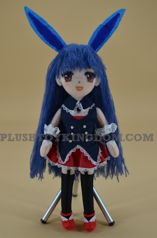 black rabbit plush toy
